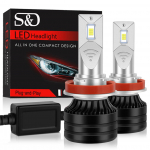 2tk Led H1 H4 H7 H11 18000LM 80W Auto esituled Valged H3 9005 HB3 9006 HB4 LED Auto esituled Udutule pirnid DC 12V 6000K H3