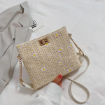 SCIONE suvine &otilde;lgedest kootud kott 2020, uus Crossbody naiste kott, l&auml;&auml;ne stiilis universaalne kett, kootud &uuml;he &otilde;laga kott 22cm*8cm*17cm valge