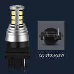 1tk 1400LM T20 LED pirn 7440 7443 W21W WY21W W21/5W LED T25 3157 3156 P27/7W P27W auto signaaltuli tagurpidi seisulamp 12V 3156 T25 P27W helesinine v&auml;rv