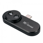 Multifunktsionaalne mobiiltelefoni v&auml;lise infrapuna termokaamera keskpunkti temperatuurin&auml;idik must