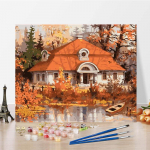 Kunstil&otilde;uend Numbrid &otilde;limaal Kodukaunistus DIY maal numbrite j&auml;rgi Digitaalne &otilde;limaal 40x50cm no frame