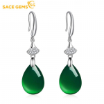 SACE GEMS klassikalised vasesulamist tsirkoonk&otilde;rvar&otilde;ngad naistele pulmapeo kingitused roheline