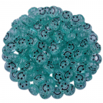 20 tk 10 mm kuumstantsimine l&auml;bipaistev naeratus lahtised helmed naeratuse helmed ilmehelmed DIY k&auml;sit&ouml;&ouml; Ehete valmistamine aero sinine v&auml;rv