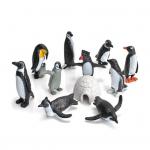 11 tk/ komplekt Kasulik pingviinimudeli m&auml;nguasi roostekindel erinevad minifiguurid must