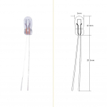 Asenduslambi varuosa T3 12V 20tk 3mm Tarvikud