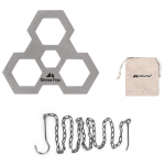 V&auml;lik&auml;mping grill-statiivi riputusrest roostevabast terasest l&otilde;kkegrillpoti riidepuu Type 1