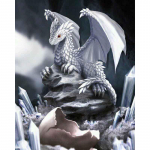 T&auml;is&uuml;mmargune puur 5D DIY Teemantmaal, Viirutav draakoni teemanttikandid ristpistes Full Round 20x30CM