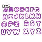 Korduvkasutatav 26 tk k&uuml;psisel&otilde;ikur, mida on lihtne puhastada, painduv, vastupidav, keskkonnas&otilde;bralik, deformatsioonivastane k&uuml;psetustarvikud t&auml;hestikuga koogivormid pagarit&ouml;&ouml;kodade k&uuml;psisel&otilde;ikur lilla