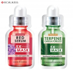 Rojukiss Akne/Pinduv/Punane seerum/Gluta/HYA/Omega/Perfect/Repair/Valge/Tsingi poorideta 5X intensiivmask 25 ml - Tai nahahooldus Red Serum 1 & Omega 1