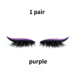 Ripsmekleebised Korduvkasutatav s&auml;delev silmapliiats Kunstripsmete kleebised &Ouml;&ouml;klubi Stage Silmameigikleebised Laisa silmapliiats Kunstripsmete kleebised 1 Pair lilla