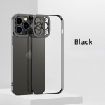 Plating kaamera objektiivi kaitse&uuml;mbris iPhone 14 13 Pro Max 12 Mini 11 l&auml;bipaistev silikoon&uuml;mbris iPhone Xs Xr X 7 8 Plus SE2020 6s 6 jaoks iPhone 14 Pro Max must