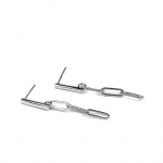 FOXANRY Prevent Allergy K&otilde;rvar&otilde;ngad Mood Hip Hop Vintage Paarid Pikad Tutid Keti Disain Peoehted Kingitus as Shown kuld