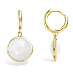 Les Tr&eacute;sors De Lily [R5160] &ndash; kullatud r&otilde;ngask&otilde;rvar&otilde;ngad 'Cleapatra' valgest kullast - 10 mm 11 mm valge