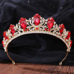 Imeilus kristallist pruudikroon naistele peakate Pruudi tiaarad pulmajuukseehted ballipeopea aksessuaarid