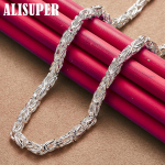 925 Sterling Silver 5mm 20 tolli kett kaelakee ehted 50cm