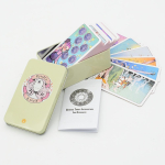 Tarom&auml;ng Kaardim&auml;ng Waite Iron Box Tarot &Uuml;likond Kaardilauam&auml;ng Pronks Oracle Card Party Mitme m&auml;ngijaga vabaajam&auml;ng 10*6*4cm beige