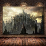 Klassikaline m&auml;ngupilt The Dark Souls 3 l&otilde;uendimaaling plakatikaunistus Kodu seinamaaling magamistoa sisekujunduse seinamaaling 70X100cm Unframed
