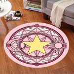 2021. aasta uus anime kirsi&otilde;ieline &uuml;mmargune dekoratiivne kohev vaip libisemiskindel karvane kodu magamistoa p&otilde;randamatid Magamistoa vaibad Diameter 60cm