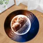 &Uuml;mmargune vaip Moon Star vaip elutuppa Galaxy libisemisvastane matt Vaibad Sinine dekoratiivne p&otilde;randamatt Diameter 60cm