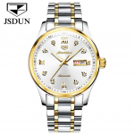 JINSHIDUN Uus tipptasemel meeste k&auml;ekell t&auml;isautomaatne mehaaniline kahep&auml;evane kalender &ouml;&ouml;valgusega veekindel k&otilde;rgekvaliteediline k&auml;ekell