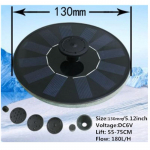 P&auml;ikesepaneeliga veepumbaga t&ouml;&ouml;tav purskkaev Ujuv p&auml;ikeseenergia purskkaev Aed juga purskkaev basseini tiik linnuvann Kodu basseini aiakujundus 130mm/5.12inch