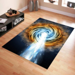 Mitmev&auml;rviline disainvaip V&auml;rviline vaip Kaasaegne ala vaip 3D kunst Vortex vaip Universumi planeedi vaip Musta augu vaip elutoa vaip 40x120cm