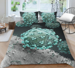 3D voodipesukomplekt Bioloogilise raku mustriga tekikate ja padjap&uuml;&uuml;r Lennuki v&otilde;i mikroobse printimisega t&auml;issuuruses pestav ja mugav voodipesu UK Single 135x200cm