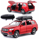 1/32 Scale Benz GLS580 Diecast automudeli m&auml;nguasi, tagasit&otilde;mmatav m&auml;nguasi koos heli ja valgusega lastele V&auml;ikelapse poistele T&uuml;drukutele Kingikogu 1/32-16.5x7.3x6.5cm punane