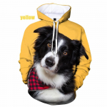 Kevad-s&uuml;gis Meeste Bordercollie Koerad 3D Prindiga Hoodid Pullover Meeste Pusa dressipluus Oversized kapuutsiga Streetwear Spordidress 4XL
