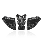 For YAMAHA MT07 MT09 -2022 Mootorratta k&uuml;tusepaagi padjad 3D kleebised tarvikud kummist s&uuml;sinikkiust MT07-BlueGold black