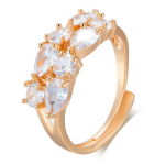 Kineli l&auml;ikiv naturaalne tsirkooniumoksiidist t&auml;is sillutis avatud s&otilde;rmus naistele reguleeritava suurusega luksuslikud ehted