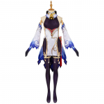 Ganyu Cosplay kost&uuml;&uuml;mjalatsid T&auml;ielik eritellimusel valmistatud karnevali Halloweeni seksikas kleit L-(Suit+Wig)