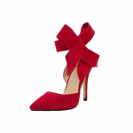 Naised Seksikad suured kikilipsu pumbad Liblikad terava varbaga tikkp&uuml;ksid &otilde;hukesed k&otilde;rged kontsad pulmapeo kingad 39 punane