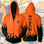 Kvaliteetne anime Naruto Rei Akatsuki tr&uuml;kitud t&otilde;mblukuga pulloverid kapuutsiga kapuutsiga Anime pulloverid Anime Cosplay suures suuruses L oranž