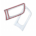 Color My Life 4tk/komplekti siseukse kaussi kate Renault Koleos MK II 2 Samsung QM6 2017 - 2022 auto uksek&auml;epideme trimmile Stainless Silver