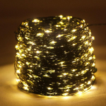 10M/50M/200M LED rohelised traadist n&ouml;&ouml;rist tuled J&otilde;uluhaldjas tuled vanik koos kaugjuhtimispuldi j&otilde;ulupuukaunistusega tuledega aastavahetuse peoks kodu&otilde;ue 200M 2000LED soe valge v&auml;rv