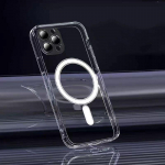 Luksuslik l&auml;bipaistev akr&uuml;&uuml;l&uuml;mbris Magsafe'i jaoks iPhone 15 14 13 12 11 Pro Max Plus magnetiline juhtmevaba laadimis&uuml;mbris koos objektiivikaitsega For iPhone 15 puhas