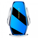 15 W juhtmevaba laadija magnetiline autolaadimishoidik, universaalne telefonidele, v&auml;rviline 3d klaaslaadija, automaatne kinnitusklambriga autokinnitus with blue h&otilde;be