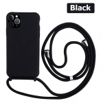 Crossbody Lanyard silikoon&uuml;mbris iPhone'ile 16 15 14 13 12 11 Pro Max XSMAX XR 8 7 Samsung S25 S24 S23 S22 S21 Ultra Plus S21FE A15 A55 A16 A53 A14 A54 Samsung A32 4G must