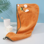 Coral Velvet Little Monster Dry Hair Hat Creative INS Net Red vettimav peapael Kiirelt kuivav paksenenud vannim&uuml;ts 25*65cm valge