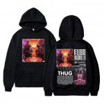 R&auml;ppar Young Thug Punk Album Music Print Hoodie Unisexi Hip Hop R&auml;pi stiilis dressipluus Unisex Oversized Streetwear Meeste esmaklassilised kapuutsid 2XL