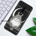 Anime Studio Ghibli Totoro &uuml;mbris Oneplus 7T 7 8 Nord Pro 5G Z 6 6T One Plus 8 OnePlusNord kate, must silikoonist telefoni Coque OnePlus 6T