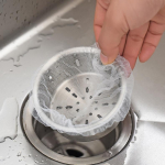 100tk &uuml;hekordselt kasutatav kraanikausifilter K&ouml;&ouml;k Kanalisatsiooniv&otilde;rk Pr&uuml;gifiltrikott Valamu Kurn Tarvikud Vannituba0 &Auml;ravoolu juuksed Blokeerumisvastane