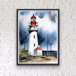 5D DIY Teemantmaali Vaatetorn Mere &auml;&auml;res Ristpistes Mosaiik Teemanttikandid T&auml;is&uuml;mmargune ruudukujuline puur Kodukaunistus Round 30x40cm