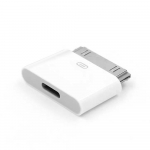 Fonken 8-kontaktiline naissoost 30-kontaktiline adapteri muundur iPhone 4 4S iPad2 3 iPad Touch3 4 jaoks valge