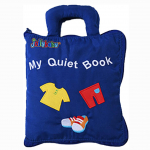 Vaikne raamat Montessori m&auml;nguasjad, v&auml;ikelaste reisim&auml;nguasi, koolieelsed &otilde;ppetegevused, alushariduse m&auml;nguasi, 10 sensoorset tegevust, t&otilde;mblukuga raamat lastele 22.5x20x3cm sinine