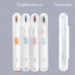Xiaomi DoctorB hambahari Bass Method Sandwish alusega Better Brush Wire 4 v&auml;rvi s&uuml;gavpuhastav hambahari 4toothbrush and 1box valge