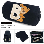 Armas v&auml;ike karu, 26 inglise kirjaga pliiatsi&uuml;mbris poisile, t&uuml;drukule Koolipliiatsi kott Tarned Kirjatarbed Kawaii kosmeetikakott, kingitus