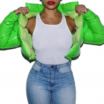 Talvine erksav&auml;rviline sulejope Naiste kapuutsiga Parkasmantel Naiste soojad puuvillased jakid L