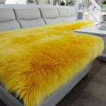 Pikad pl&uuml;&uuml;sist diivanipadja kate, libisemisvastane talvepaksendatud pehme eemaldatav diivanikatted laheakna matt m&ouml;&ouml;blikaitse 70x70cm 1PCS